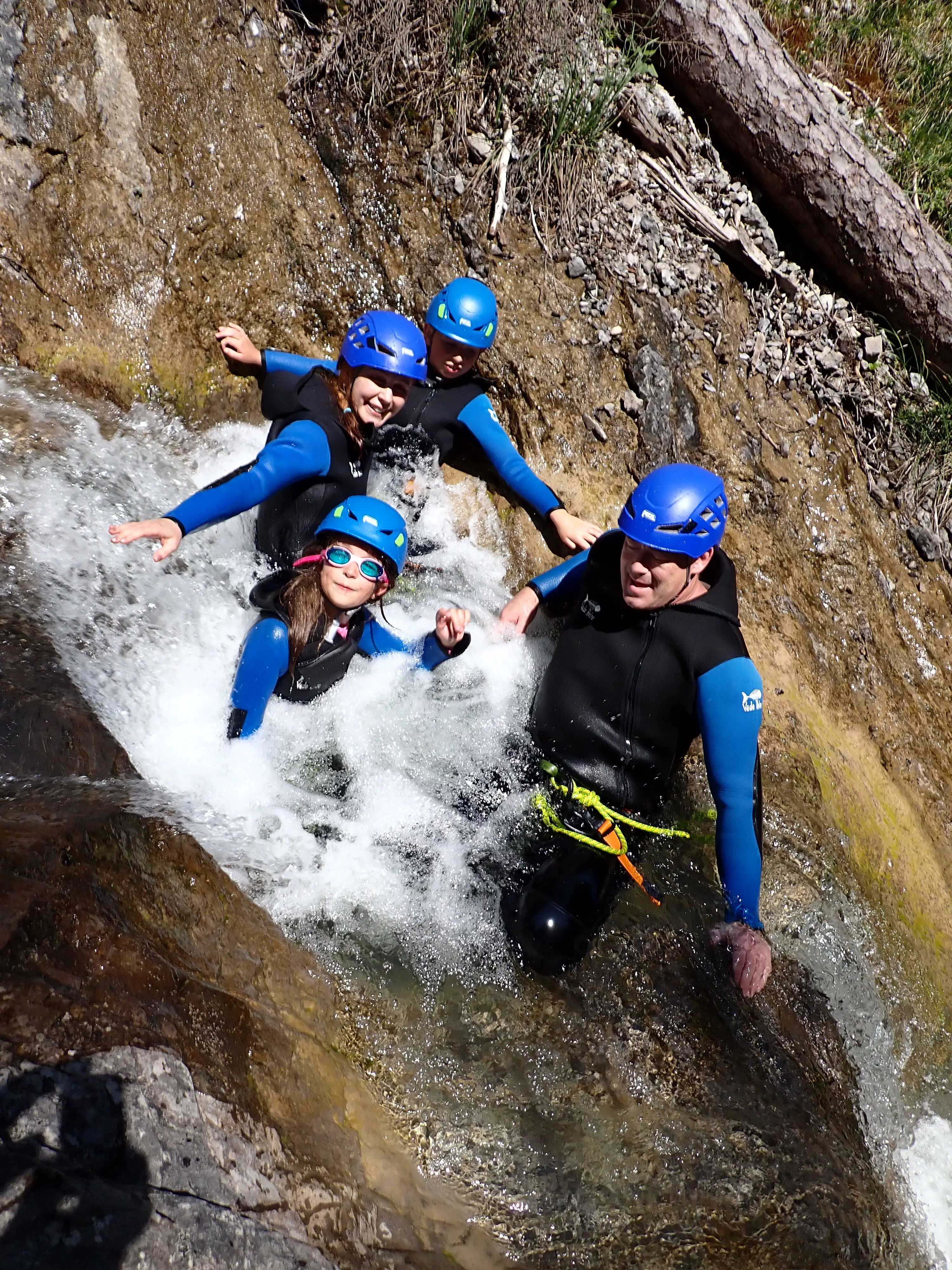 Familienplanschen im Naturpool