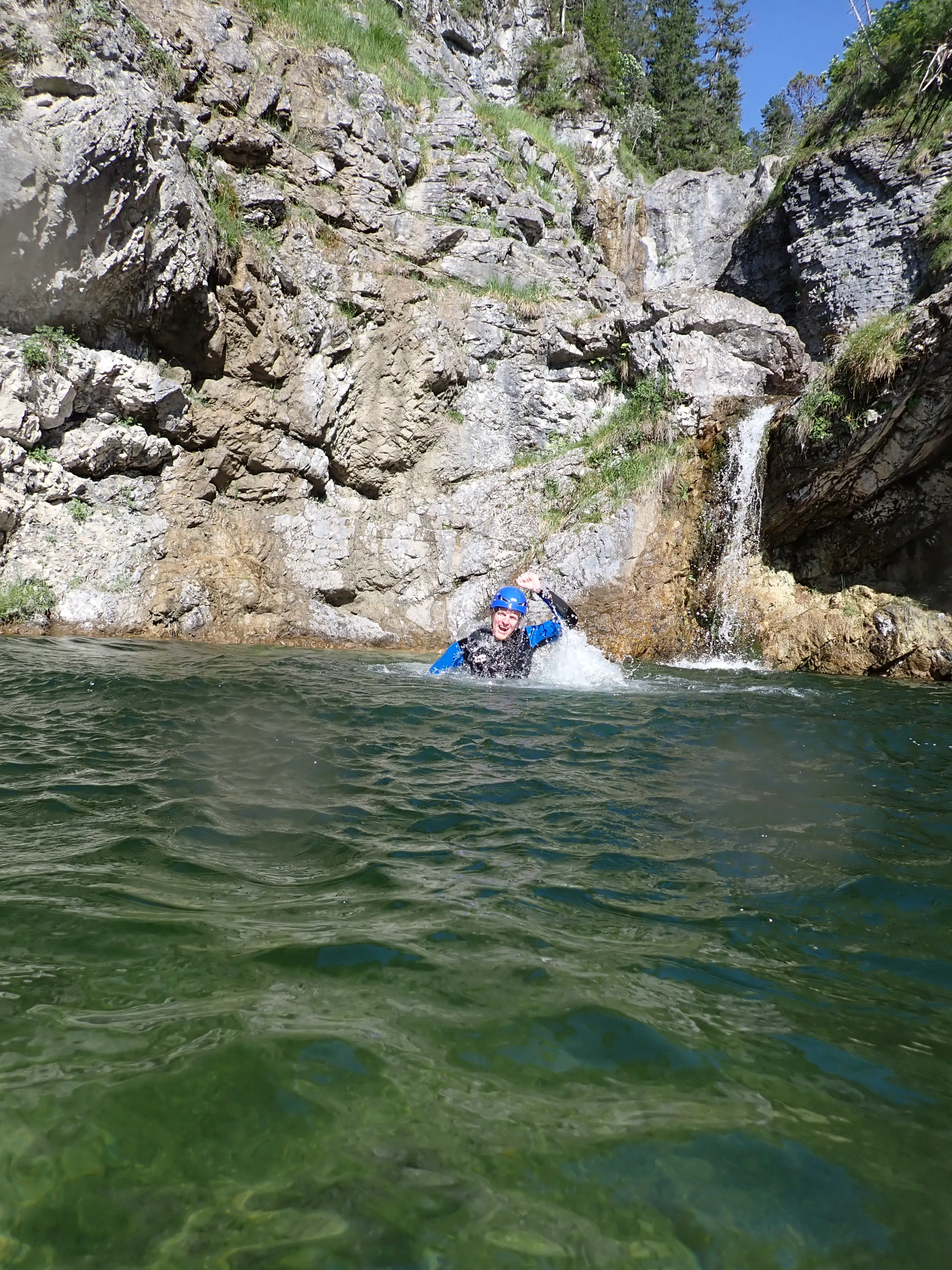 Auftauchen nach Sprung - OK Zeichen