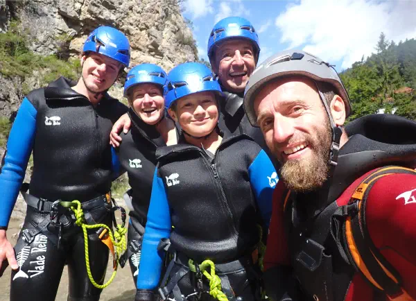 Familien-Canyoning Springen
